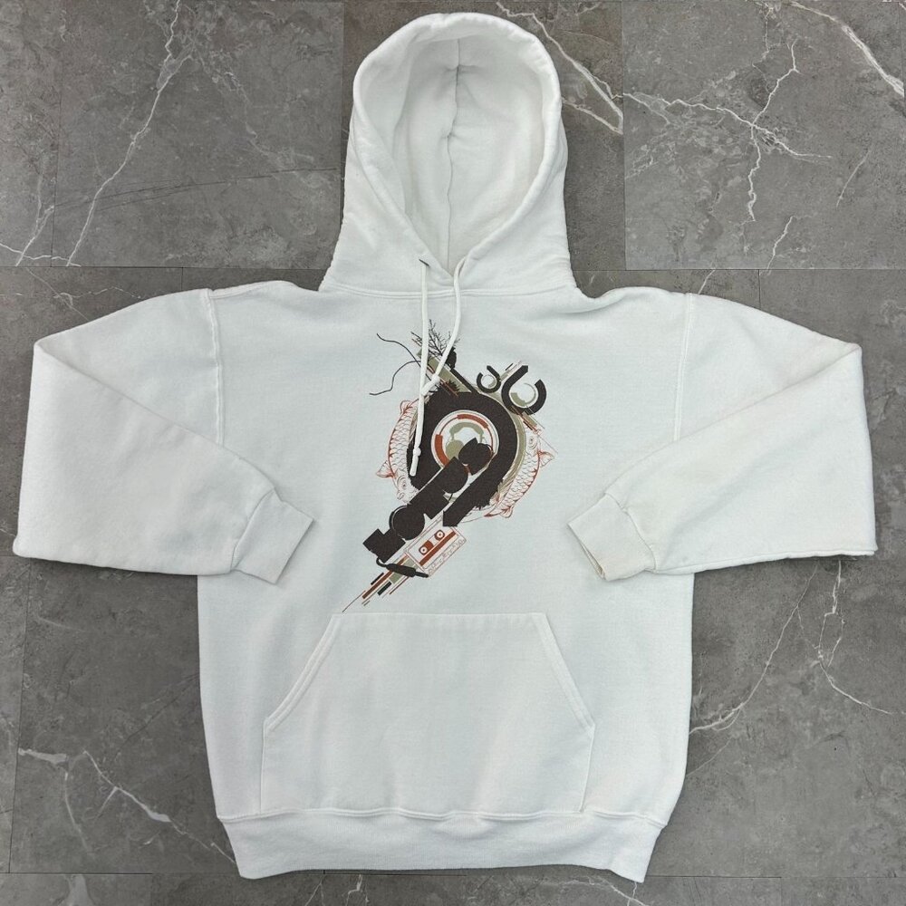 Vintage Lotus Tour Hoodie Mens Medium Graphic Sweatshirt Electronic Jam Band y2k